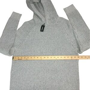 Men’s EXPRESS Gray Knit Hoodie Sweater  - Large NWT
